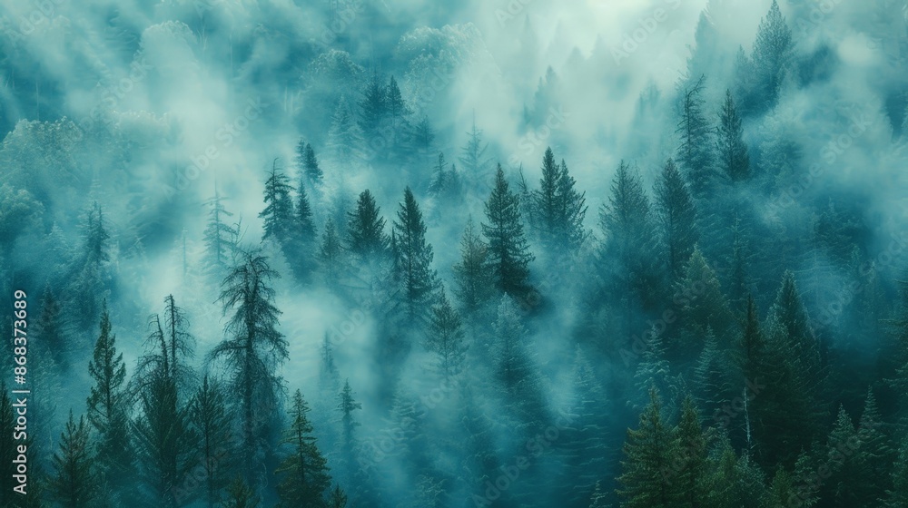 Misty Evergreen Forest Misty Evergreen Forest