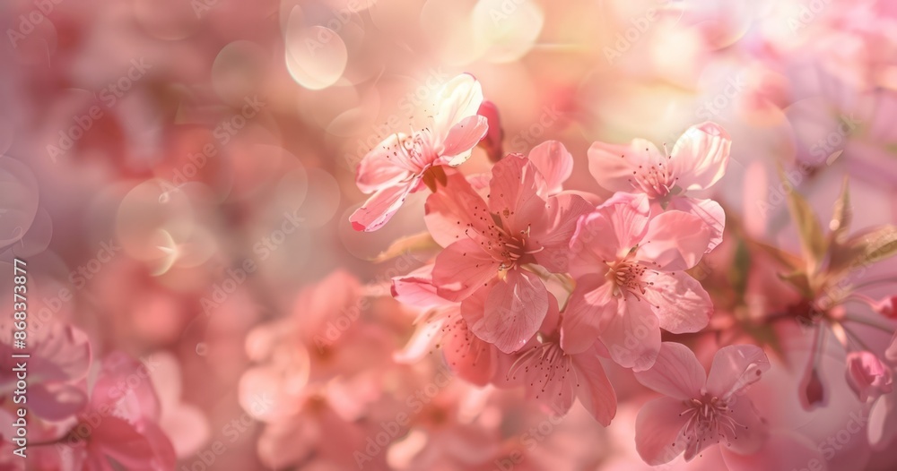 Soft Focus Blurred Pink Cherry Blossoms Soft Focus Blurred Pink Cherry Blossoms