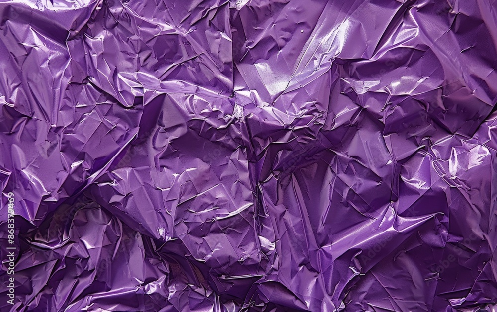 Shiny Purple Crumpled Plastic Shiny Purple Crumpled Plastic