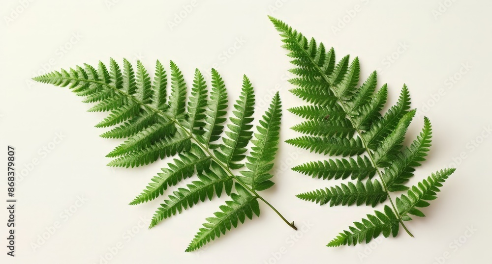 Vibrant Green Fern Leaves