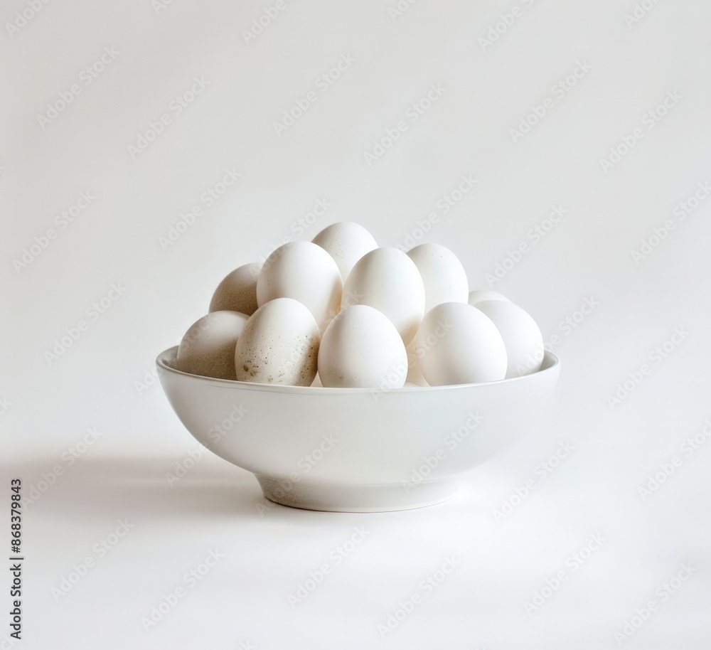 White Eggs in Bowl White Eggs in Bowl