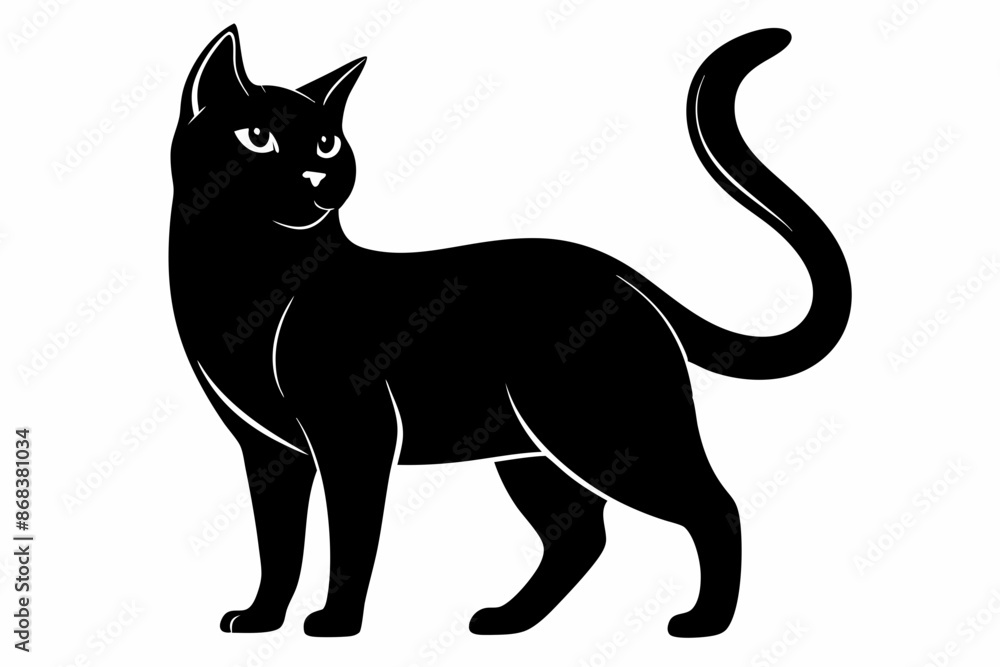 black and white cat silhouette, Cat vector illustration, cat head silhouette, animal silhouette isolated vector Illustration, png, Cat icon black and white cat silhouette, Cat vector illustration, cat head silhouette, animal silhouette isolated vector Illustration, png, Cat icon