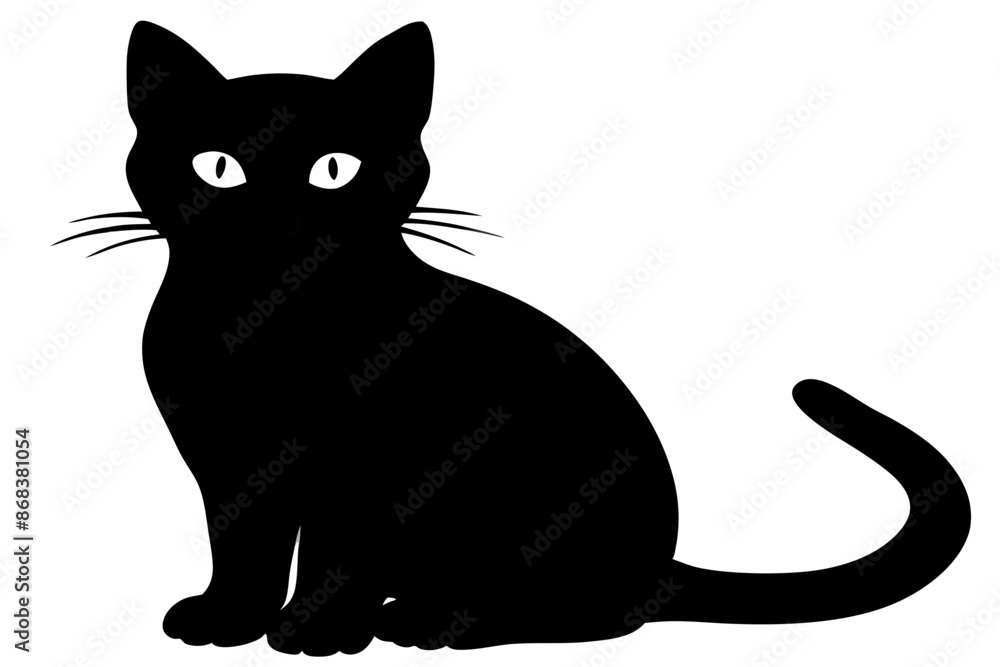 black and white cat silhouette, Cat vector illustration, cat head silhouette, animal silhouette isolated vector Illustration, png, Cat icon black and white cat silhouette, Cat vector illustration, cat head silhouette, animal silhouette isolated vector Illustration, png, Cat icon