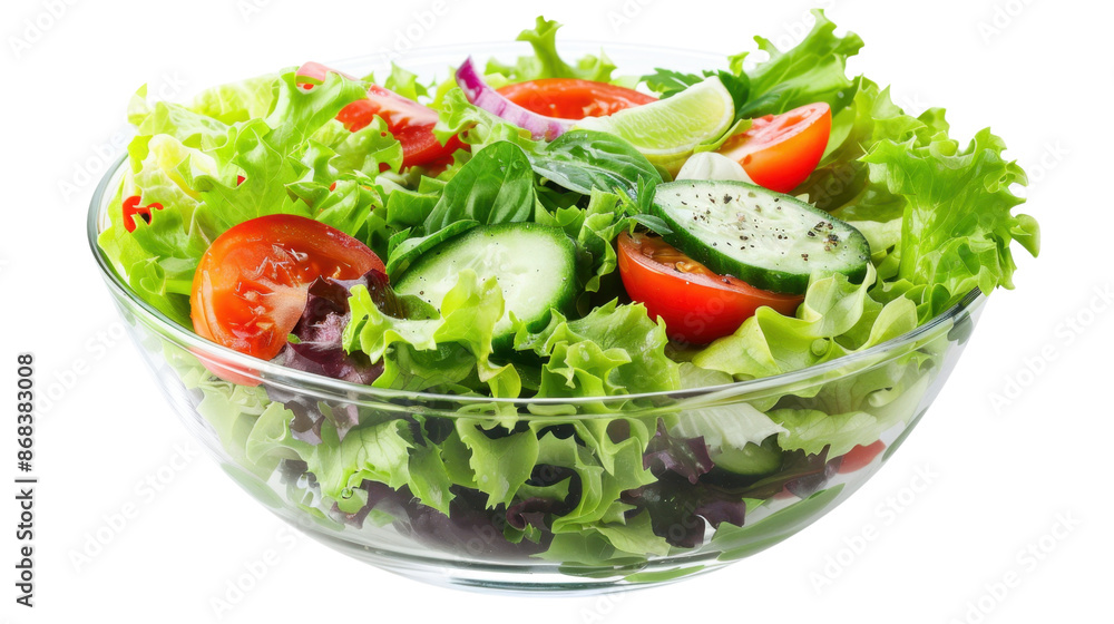 Fresh salad on transparent background Fresh salad on transparent background