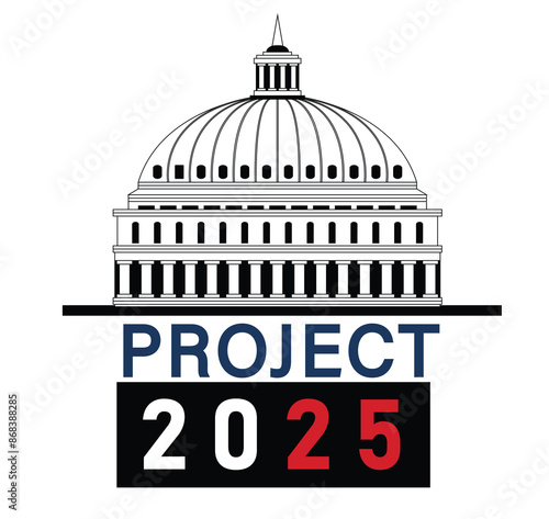 project 2025 presidential transition project. U.S presidential election 2024 campaign and debate.