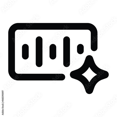 Simple Ai Voice Generator icon. The icon can be used for websites, print templates, presentation templates, illustrations, etc