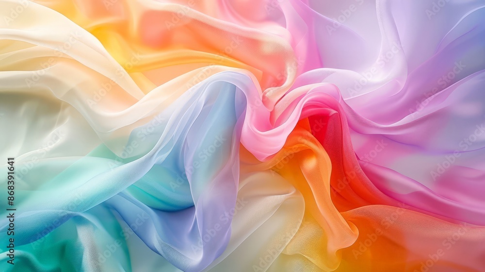 Vibrant Abstract Flowers in a Rainbow Blur Vibrant Abstract Flowers in a Rainbow Blur