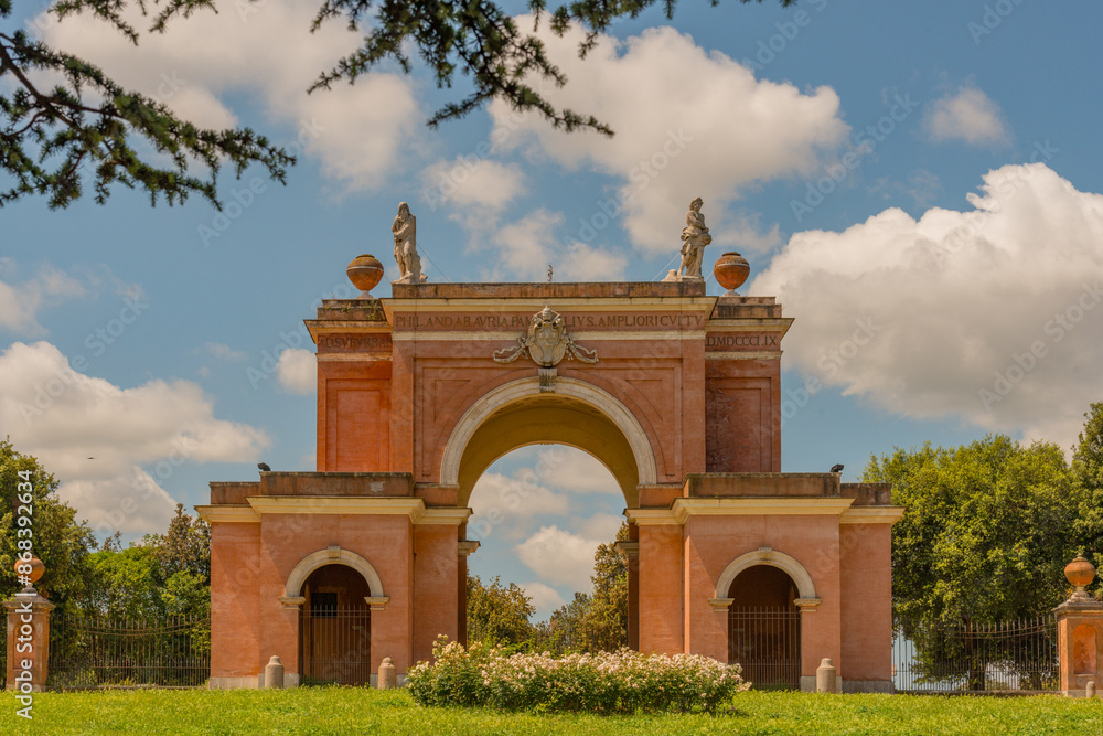 Fototapeta premium Park entrance gate