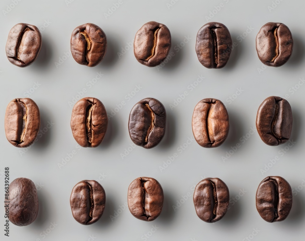 Coffee Beans Collection: Close-up Shots of Freshly Roasted Coffee Beans, Perfect for Advertisements and Marketing Materials Coffee Beans Collection: Close-up Shots of Freshly Roasted Coffee Beans, Perfect for Advertisements and Marketing Materials