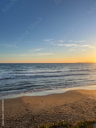 sunset on the beach