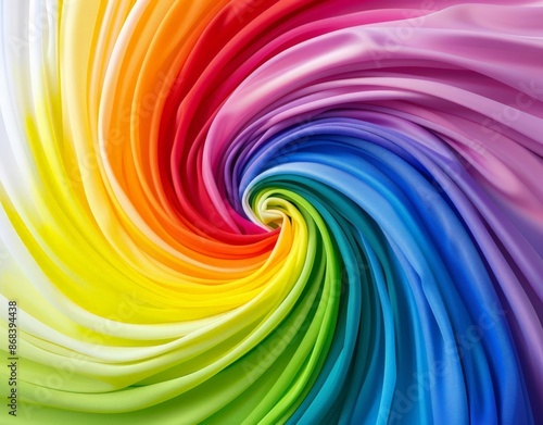 Vibrant Rainbow Swirls © Priya