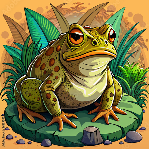 toad vector illustration