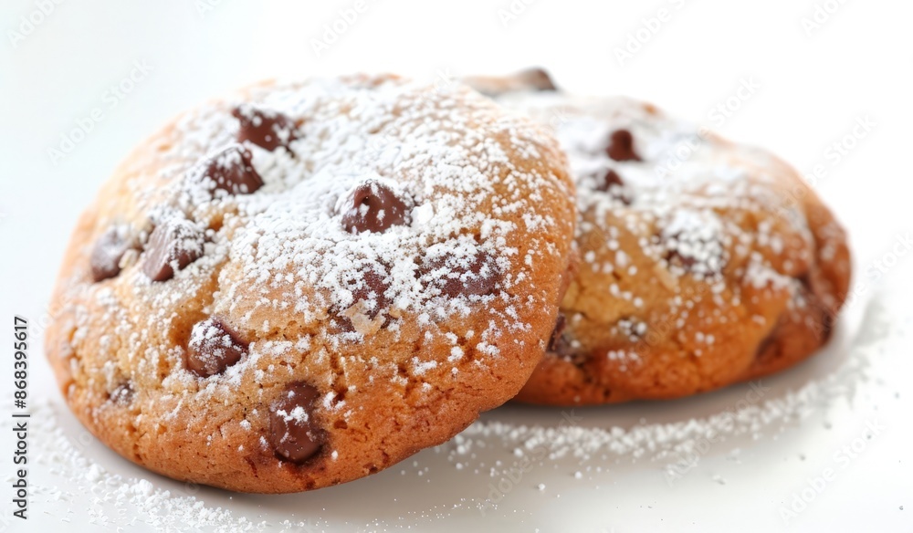 Chocolate Chip Cookies with Powdered Sugar Chocolate Chip Cookies with Powdered Sugar