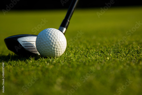 Sport and lifestyle, golf player playing in a golf club