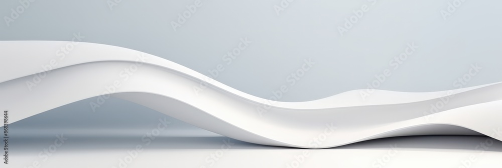 Obraz premium Abstract White Wavy Background