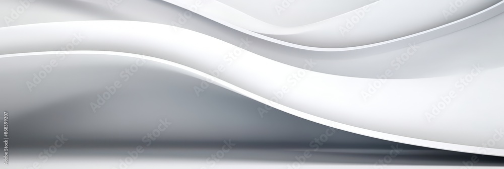 Abstract White Waves Design Abstract White Waves Design