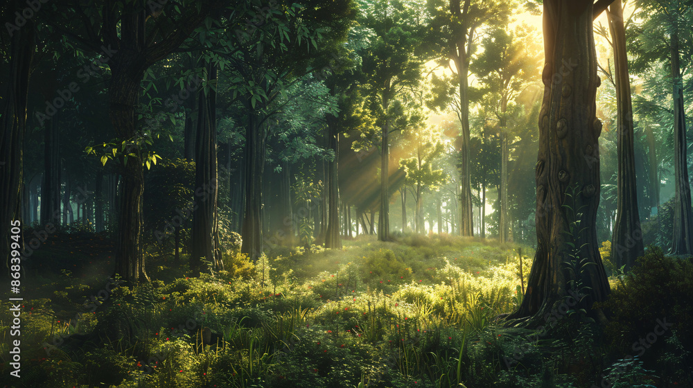 Obraz premium forest, tree in the forest