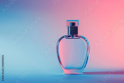 perfume gradient background with isolate don the mint cool background with colorful shade water contrast spirit perfume 