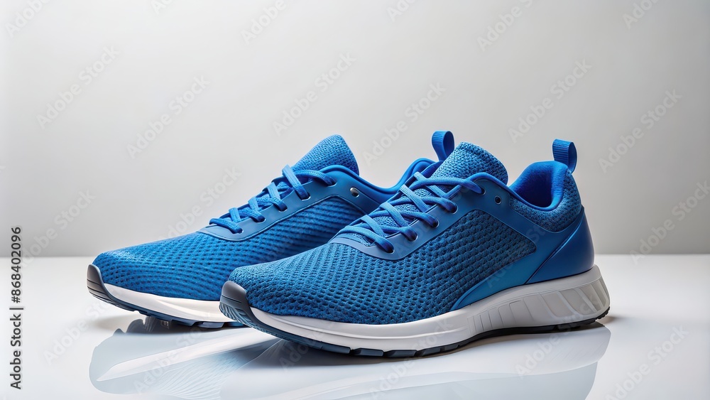 Blue sports sneakers on a background, athletic, footwear, shoes, fitness, fashion, style, running, gym, active, casual, sports Blue sports sneakers on a background, athletic, footwear, shoes, fitness, fashion, style, running, gym, active, casual, sports