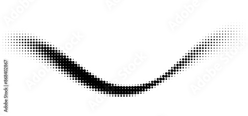 halftone curved line pattern. gradient halftone dots backgrounds