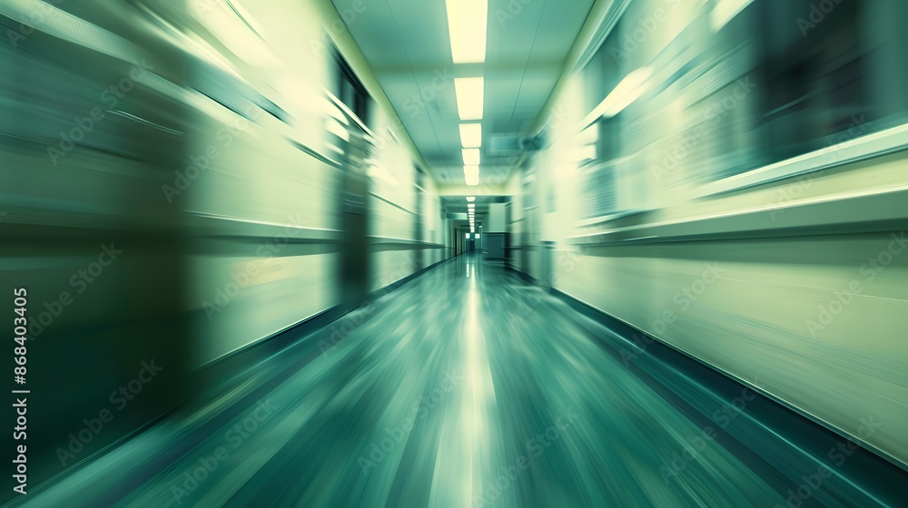 Blurred interior of hospital - abstract medical background. Blurred interior of hospital - abstract medical background.