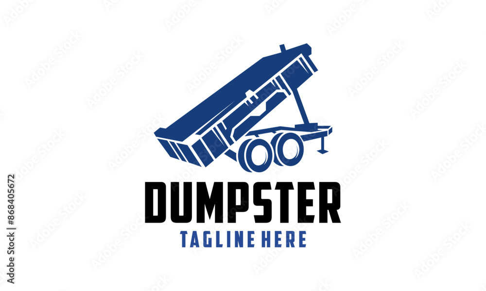 Dumpster vector logo design or removal and cleaning dumpster concept. Dumpster Cleaner Logo, trash can company logo design template. Dumpster vector logo design or removal and cleaning dumpster concept. Dumpster Cleaner Logo, trash can company logo design template.