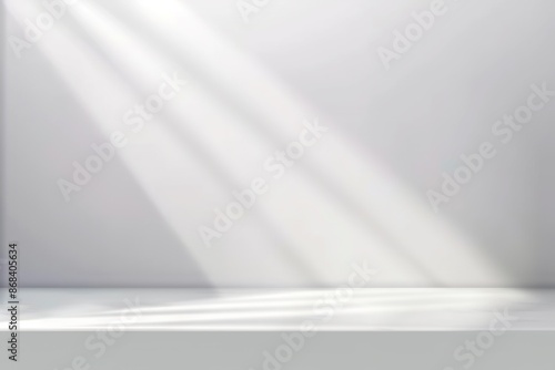 white background for product presentation with beautiful lights and shadows