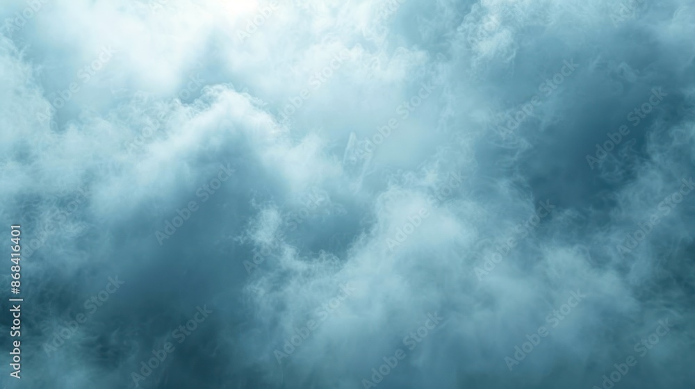 Obraz premium Fluffy white clouds against a blue sky