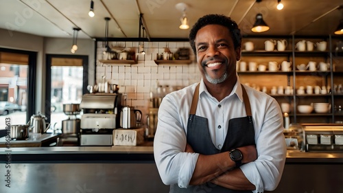 Successful coffee Caffe owner customer service business growth hospitality entrepreneur
