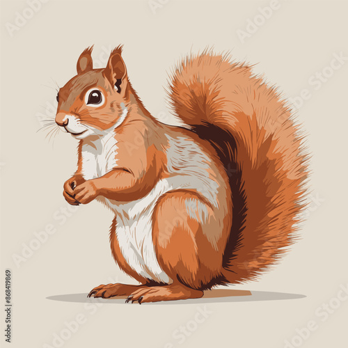 Cartoon Squirrel Illustration