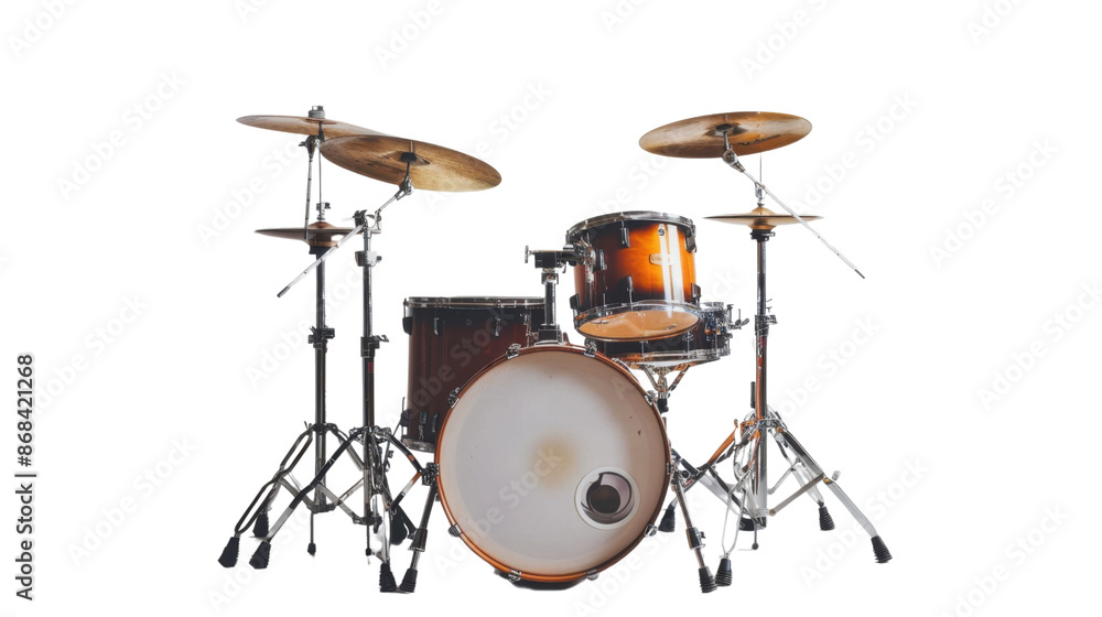 Drum kit on transparent background Drum kit on transparent background