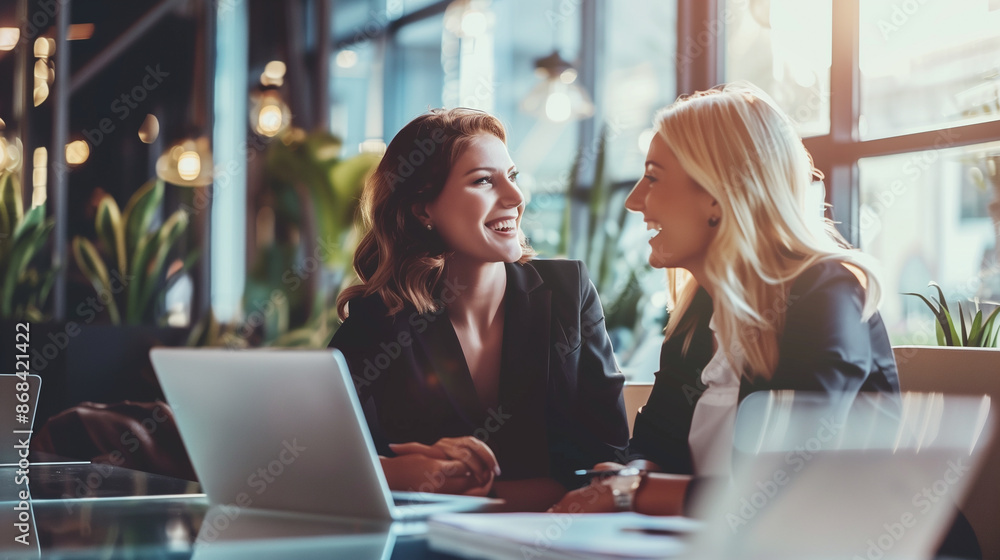 Business partners meeting and analyzing statistic financial with laptop in office. Business partners meeting and analyzing statistic financial with laptop in office.