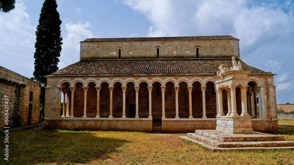 Obraz premium Abbazia di Santa Maria di Cerrate,Lecce,Puglia,Italia