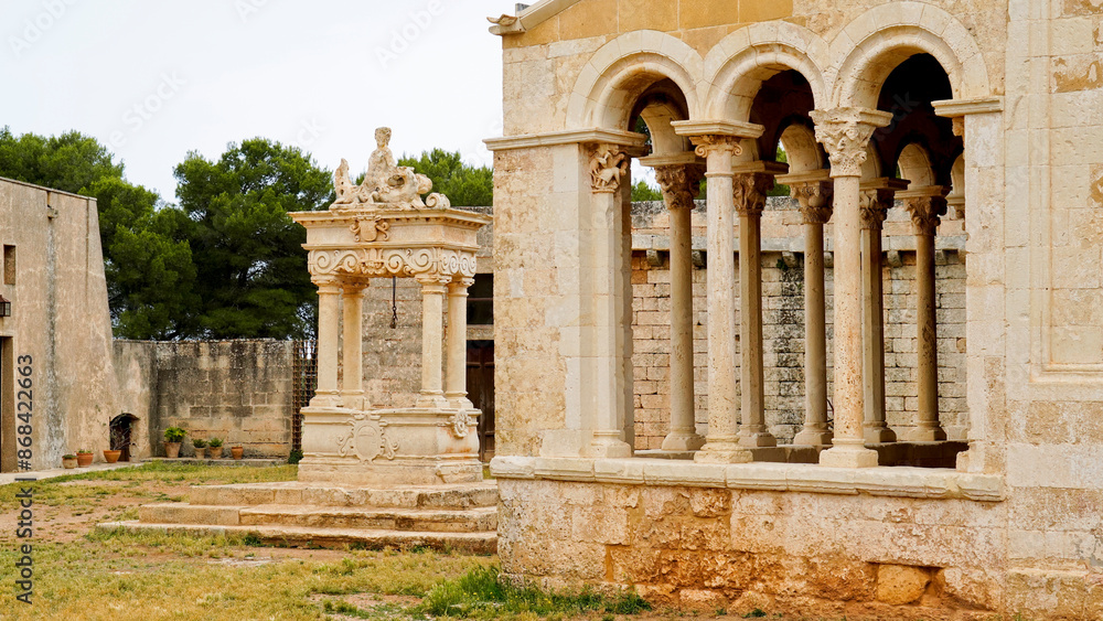 Fototapeta premium Abbazia di Santa Maria di Cerrate,Lecce,Puglia,Italia