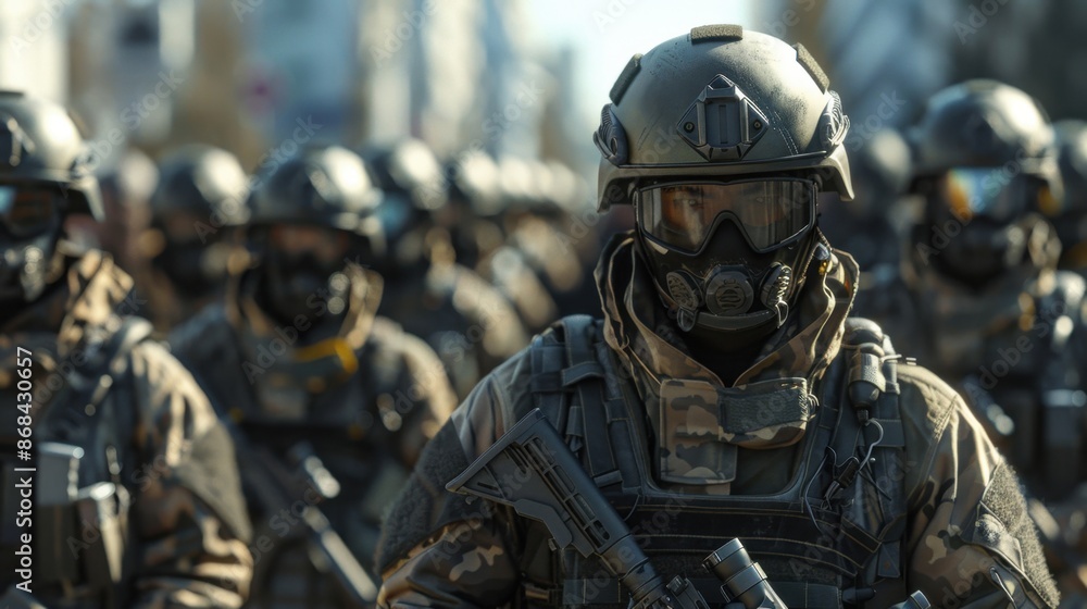 A protest against military activities, photorealistic, emphasizing ethical concerns and activism. A protest against military activities, photorealistic, emphasizing ethical concerns and activism.
