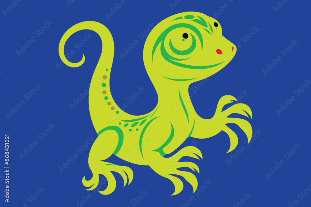 Obraz premium lizard art design vector illustration