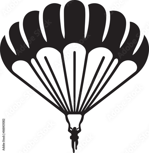 Parachute Paragliding Design Vector