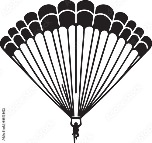 Parachute Paragliding Design Vector