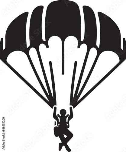 Parachute Paragliding Design Vector