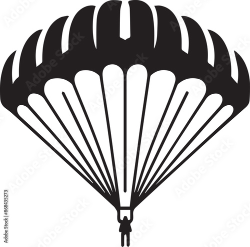 Parachute Paragliding Design Vector
