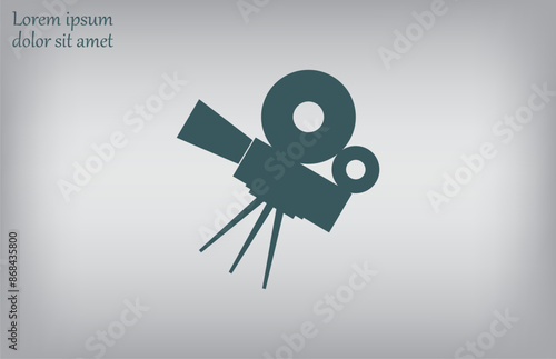 Vector illustration, gray background.