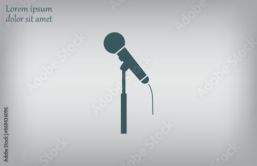 Vector illustration, gray background.