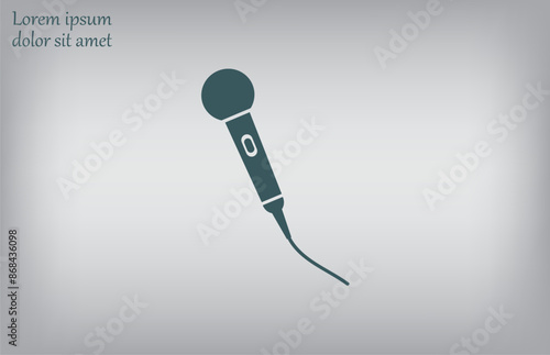 Vector illustration, gray background.