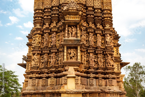 Exterior of the Vamana temple (Eastern Group of Temples), Khajuraho, Madhya Pradesh, India, Asia photo