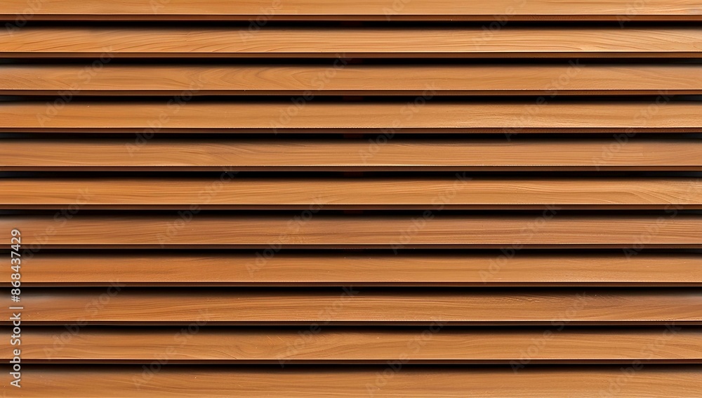 Fototapeta premium A seamless background of slats made from light wood, The slats have clean lines and subtle grain patterns, perfect for creating a modern or minimalist aesthetic with its warm tones and natural feel