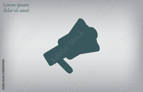 Vector illustration, gray background.
