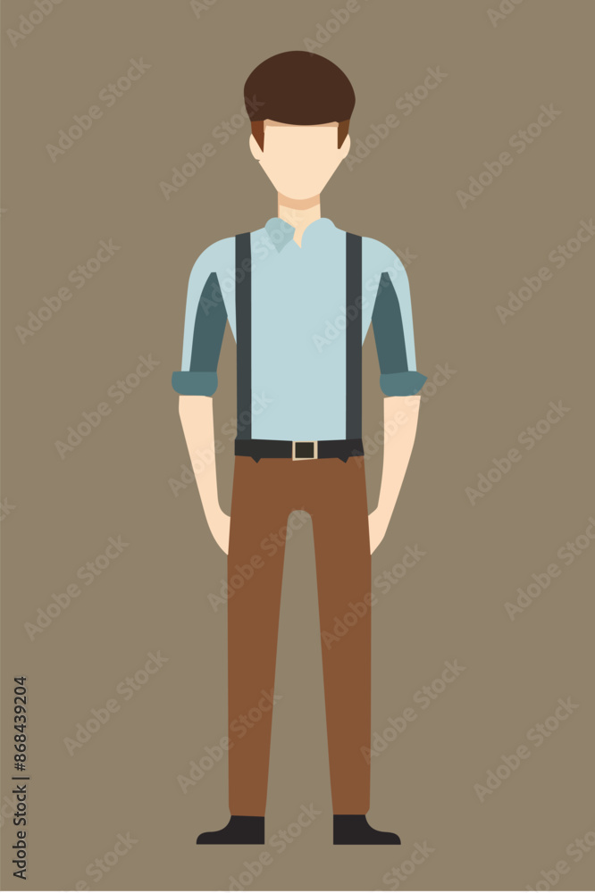 uomo in piedi posto con il viso avanti in varie pose e vari vestiti di abbigliamento vettoriale editabile uomo in piedi posto con il viso avanti in varie pose e vari vestiti di abbigliamento vettoriale editabile