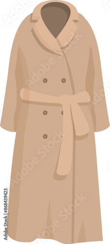 Long trench coat with a belt is a stylish and practical choice for any modern fashionista