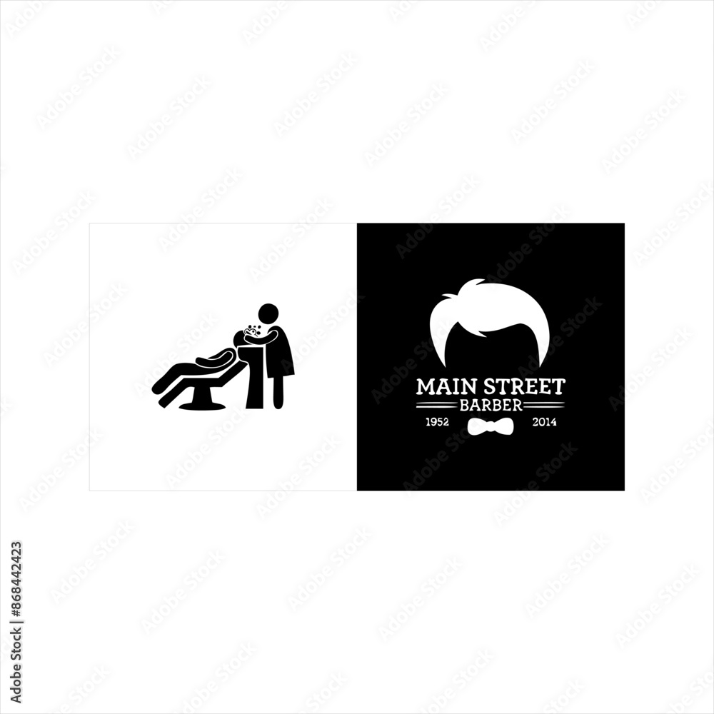 Illustration vector grafik of barber shop icon Illustration vector grafik of barber shop icon