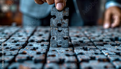 Businessman with a business continuity plan A businessman developing a business continuity plan